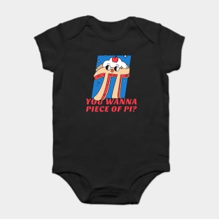 Wanna Piece of Pi? Pi Ice Cream Basic Math Go math Discrete Math Baby Bodysuit